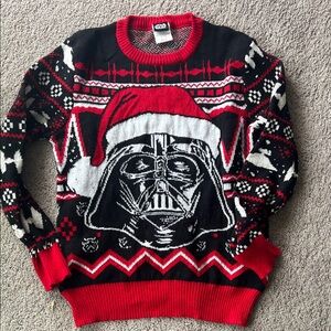 Star Wars Darth Vader Holiday Sweater - Black, Red, White
